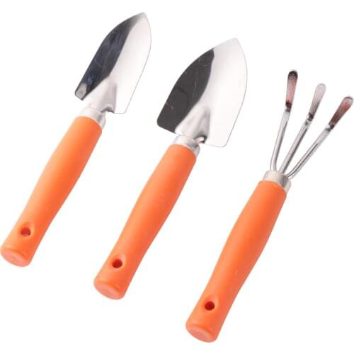 Mini Garden Hand Tool Kit Plant Gardening Plastic shovel rake spade tool Weed removal tool for Houseplants Potted Plant 3Pcs/set
