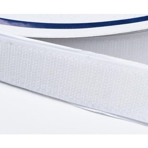 3/4" width x 5yards length white. Sticky Back hook & loop Fastener Self Adhesive Tape