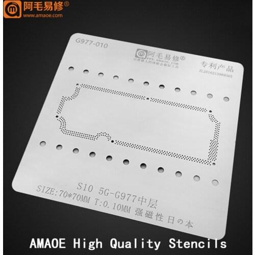 For Samsung S10 5G G977 Mainboard Middle Layer Board BGA Reballing Stencil Plant Tin BGA Reballing Stencil Solder Template
