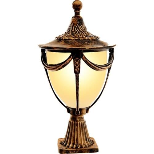 Outdoor lamp waterproof door post household garden lamp gate decorative wall lamp garden villa column head lamp