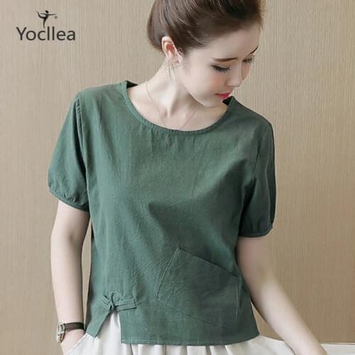 YOCLLEA Womens White Shirts