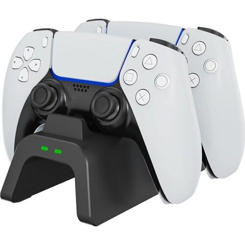 Double Sense Charging Dock For PS5 Gamepad Charging Station U-Shaped Slot Base For PS5 Controller