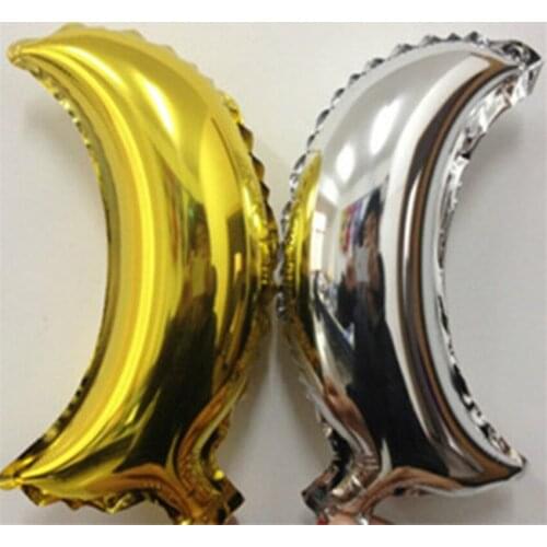 10pcs 25*25cm moon aluminum balloons Children party birthday layout Supplies balloons Background wall decoration 7ZSH038