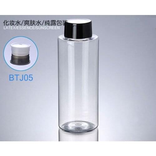 300PCS/LOT 200ml TRANSPARENT bottle with Fahrenheit screw cap and inside plug,cosmetic packing,cosmetic bottle,packing for oil