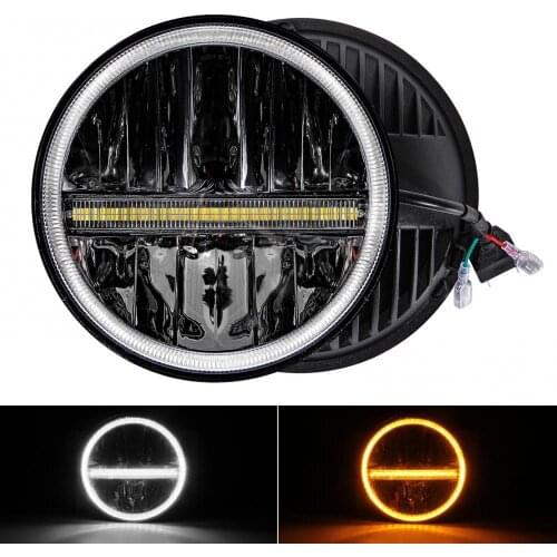 7 inches 200W 20000LM LED Car Turn Signal Light Headlight for Wrangler ходовые огни для авто дхо для автомобилей ходовые огни