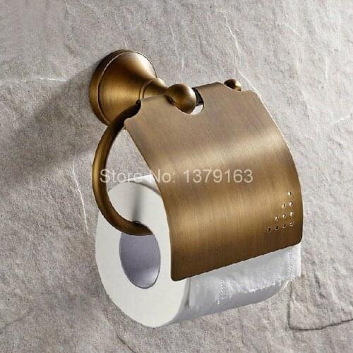 Bathroom Accessory Vintage Retro antique Bronze Wall Mounted Toilet Paper Roll Holder aba131