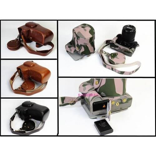 Deluxe Edition PU Leather Camera Case Cover w/ Storage Case For Nikon Coolpix P900s P900 Retro Vintage Bag With Battery Opening