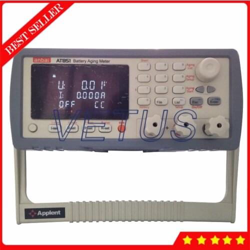 Digital battery capacity tester analyzer with RS232C / USB / Handler Interface AT851 battery life meter lithium battery detector