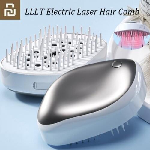 IN Stcok Youpin LLLT Electric Laser Hair Care Comb Health Growth Anti-Hair Loss Scalp Massage Comb Brush Hair Comb Tool