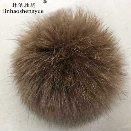 Linhaoshengyue Diameter 8cm ,9cm ,10cm The Real Fox Fur Accessories Ball