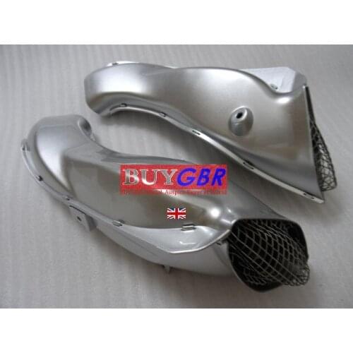 Silver For Suzuki GSXR600/750 K4 2004 2005 04 05 Air Intake Fuel Delivery Ducts Scoops Motorcycle Buygbr