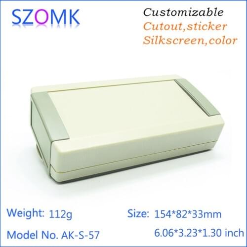10pcs sozmk customizable plastic case for electronic equipment enclosure project box wall mounting abs plastic housing90*70*28mm