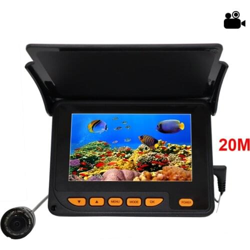 20M HD 1000TVL Professional Fish Finder Underwater Ice Fishing Camera Night Vision 8 Infrared LED 4.3 inch LCD Monitor
