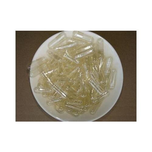 1000pcs/lot size00# Lengthen gelatin empty vacant safety capsule round fat gelatin capsules seperated or joined(transparent)