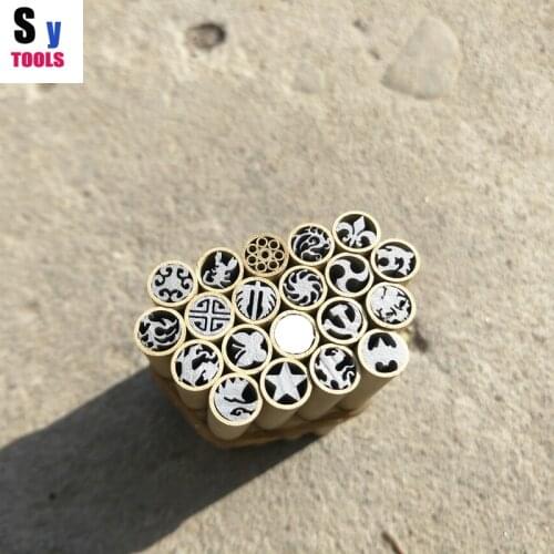 Sy tools Knife DIY shank Plum Mosaics Rivets 45mm nail brass tube 6mm DIY knife handle screw More design exquisite style