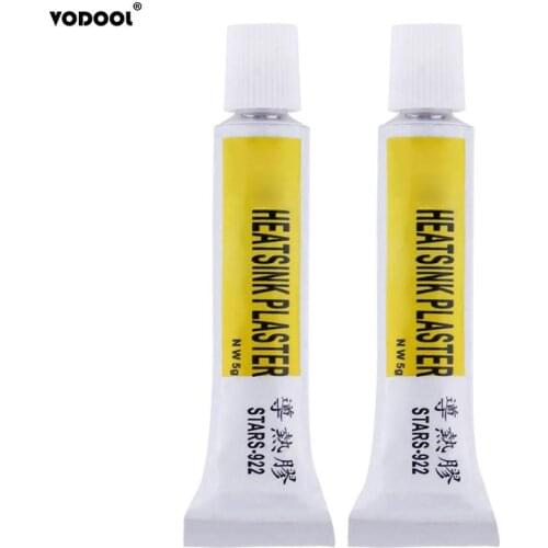 2pcs Heatsink Plaster Thermal Silicone Grease Adhesive Cooling Paste Strong Adhesive Compound Glue For Heat Sink Sticky Props