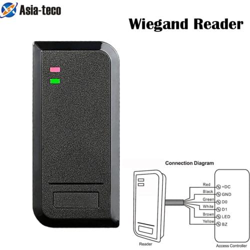 S2R IP66 waterproof 125KHz 13.56Mhz Rfid Card Door Access Control Keypad Wiegand 26/34 Output Access Card Reader