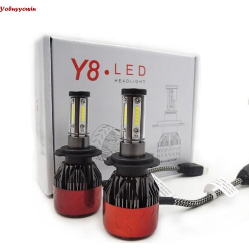 Y8 Powered By 20*CSP Seoul Chips H7 18000LM LED Headlight Conversion Kit,High beam, Low beam headlamp, DRL Light Error Free