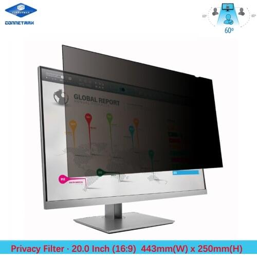 20 inch Privacy Filter Screen Protector Film for Widescreen Desktop Monitors 16:9 Ratio