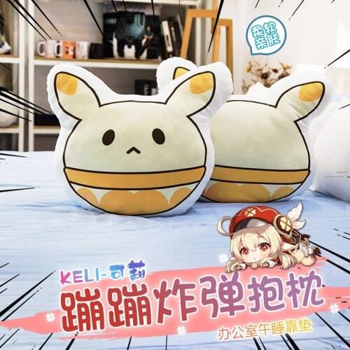 Anime Game Genshin Impact Klee Bomb Plush Pillow Doll Cosplay Cartoon Accessories Props