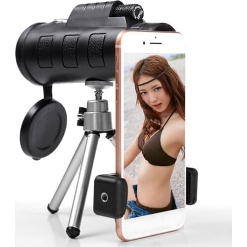 40X60 Single Binoculars Low Light Night Vision Magnifier with Compass