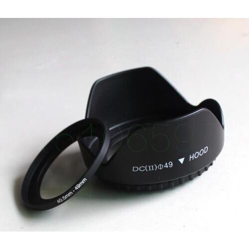 49mm Flower lens hood + Lens Adapter Ring For SONY NEX5t NEX 5 n 3 n - 7 6 l A5000A6000 16-50 mm to 40.5 mm