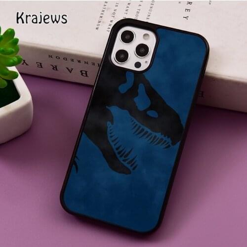 Jurassic Dinosaur Pattern phone Case For iPhone 5 SE 2020 6S 7 8 Plus 12 mini 11 Pro X XR XS Max Samsung S8 S9 S10 coque Cover
