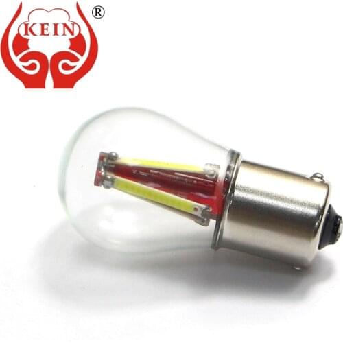 KEIN 2PCS P21W BAU15S LED auto car Bulb 1156 ba15s 7506 1157 bay15d P21/5W PY21W S25 red yellow Brake Reverse Turn Signal lights