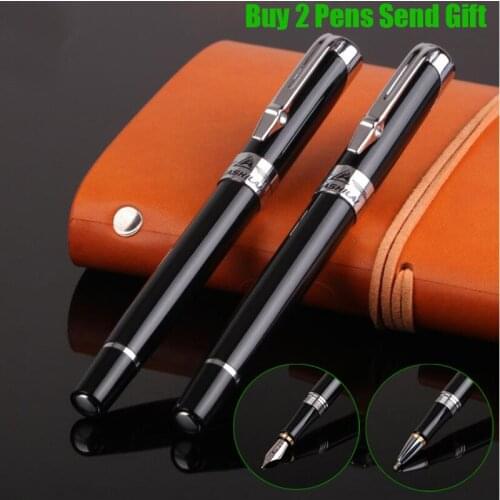 Fashion Design Brand Metal Fountain Pen Big Size Business Men Writing Ink Pen Buy 2 Pens Send Gift