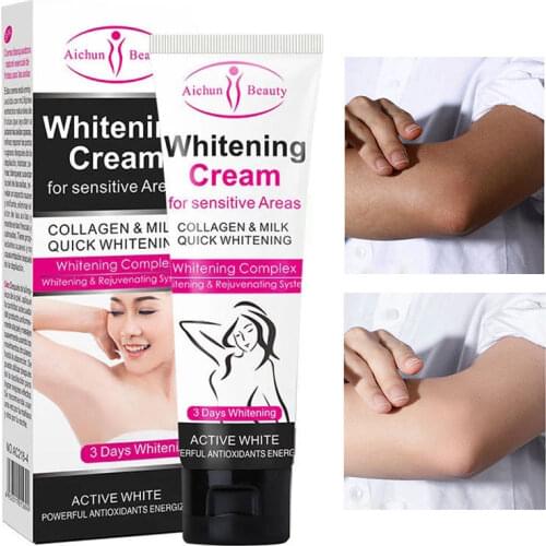 1Pcs Whitening Cream Hydration Anti-Drying Brighten Even Skin Tone Inhibiting Melanin Underarms Knees Private Part Body Care 50g