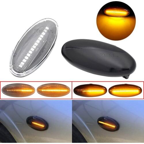 Scroll Flashing Side Marker Light LED Dynamic Turn Signal Indicator For Nissan Navara D22 NP300 PickUp Terrano Skystar 1998-2005