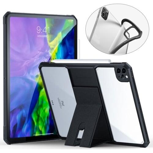 Transparent Back Case For iPad Air 4 2020 10.2 10.9 inch Pro 11 12.9 Acrylic Stand Protection Cover For iPad 5 6 7 8 Case Fundas