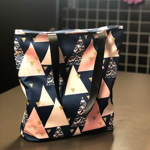 Oxford Waterproof Shoulder Bags for Women 2021 Wholesale Handbags Female Wallet Environmental Reusable Shopper Tote Bag