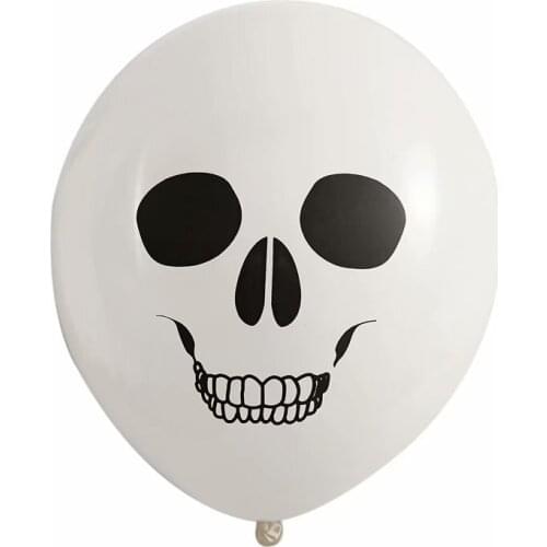100PCS 12 Inch Balloon Accessories Skull Latex Balloons Childrens Toys Festival Party Decoration Balloons