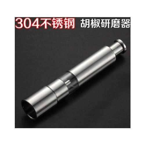 High Quality Silvery Thumb Push Salt Stainless Steel Pepper Grinder Spice Sauce Mills Grind Stick Tool Kitchen Gadgets hot