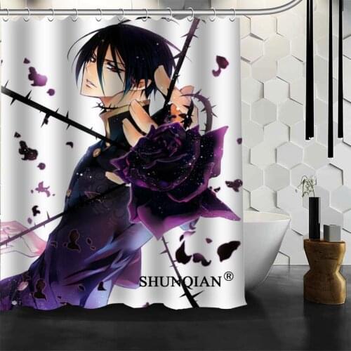 Anime boy Shower Curtain High Quality Bath screens Modern Polyester Fabric Customized bath curtain