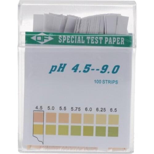 100 Strip 4.5-9 PH Alkaline Acid Indicator Paper Water Saliva Litmus Testing Kit