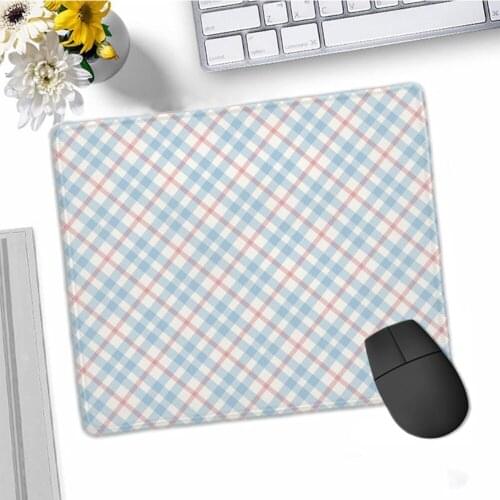 30x25cm Kawaii cartoon color classic lattice Office Non-slip Laptop Mouse Mat Rubber Deskpad Keyboard Protector Office Desktop