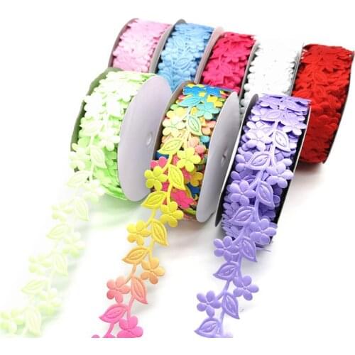 5 yards 38mm Ribbon Wedding Party Decoration Ribbon Flower Cane Embossing Belt Tape Gift Wrapping Hair Bows DIY Christmas Ribbon