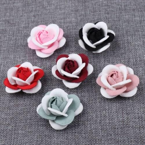 Free ePacket 45mm Artificial Camellia Flower Head for Wedding Decoration DIY Scrapbooking Headdress Shoes Bag Hat Accessories
