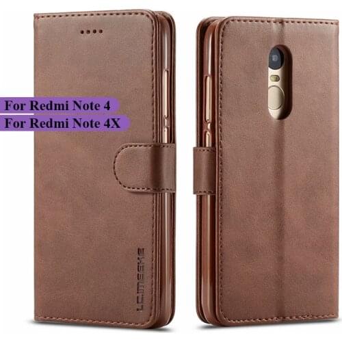 Xiaomi Redmi Note 4X Case Leather Vintage Phone Case For Redmi Note 4 Case Flip Wallet Cases On Xiaomi Redmi Note 4X Cover Coque