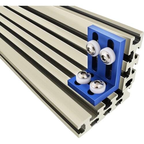 Woodworking Profile Fence System And Connector Base Rail Sliding Bracket Fence Baffle Woodworking Circular Saw Table Workbench