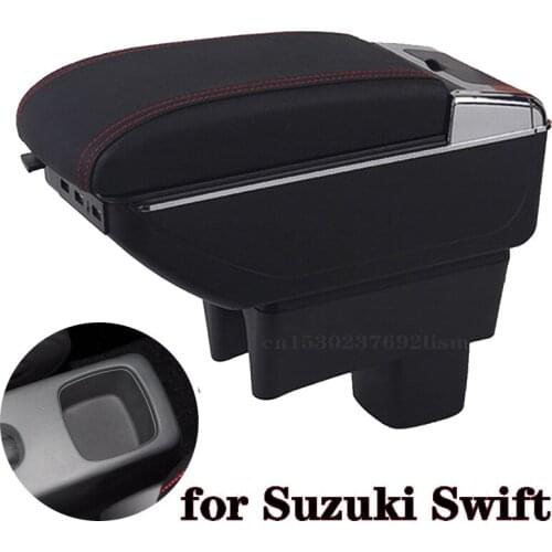 For Suzuki Swift Armrest Box For Suzuki Swift 2005-2020 Car Armrest car accessories interior storage Box Retrofit parts