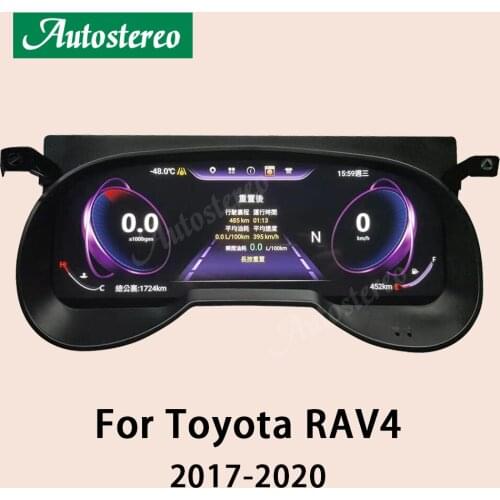 For Toyota RAV4 RAV-4 2019 2020 Andorid 9 IPS Car Digital Cluster Virtual Cockpit Car Dashboard Instrument Display Speed Screen