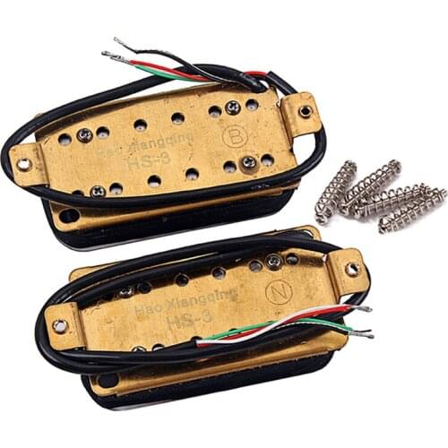 MagiDeal Double Coil W/ Screws Humbucker Pickup for Style Electric Guitar