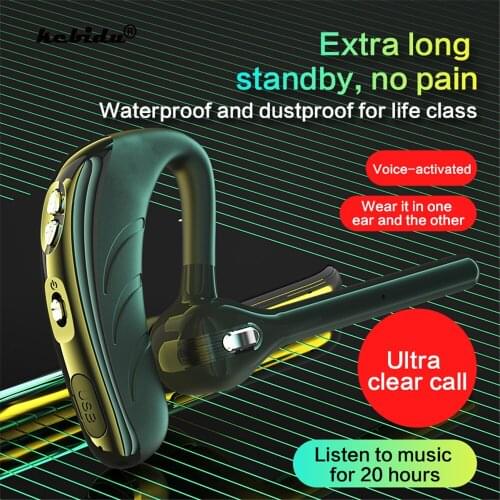 HandsFree Bluetooth 5.1 Earphone Wireless Earpiece Unilateral P13 Headphones with handle Headset With HD Mic For All Smart Phone