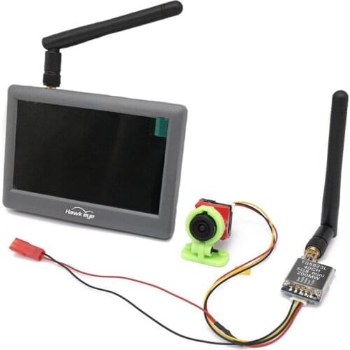 Ready use 5.8G FPV Hawkeye 4.3 inch monitor+200MW/600MW 5.8G 40Ch FPV Video Transmitter with 1/3" CMOS 1500TVL Camera RC Part