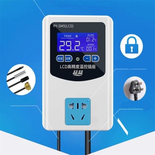 220v Intelligent digital display temperature control 1500W 2200W electronic controller control switch adjustable socket boiler