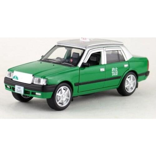JACKIEKIM/1:32 Scale/Diecast Model Toy Vehicle/TOYOTA Crown Taxi Car/Sound & Light/Pull back/Educational Collection/Gift For Kid