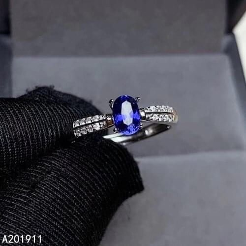 KJJEAXCMY fine jewelry natural sapphire 925 sterling silver new men women ring support test popular